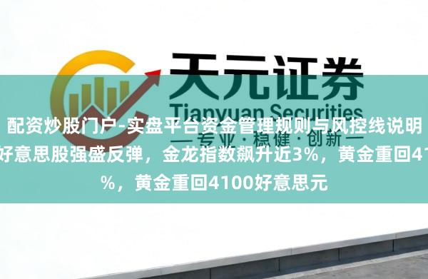 配资炒股门户-实盘平台资金管理规则与风控线说明 科技股发力好意思股强盛反弹，金龙指数飙升近3%，黄金重回4100好意思元